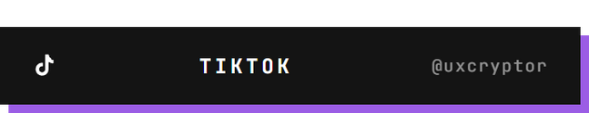 tiktok @uxcryptor